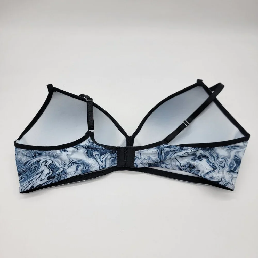 SPYDER Bra Lightly Padded Comfort Swirl Pattern Women's‎ Sports Active Bra 38C